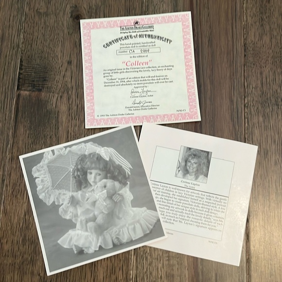 The Ashton-Drake Galleries Victorian Lace Collection Doll “Colleen” - Picture 7 of 14